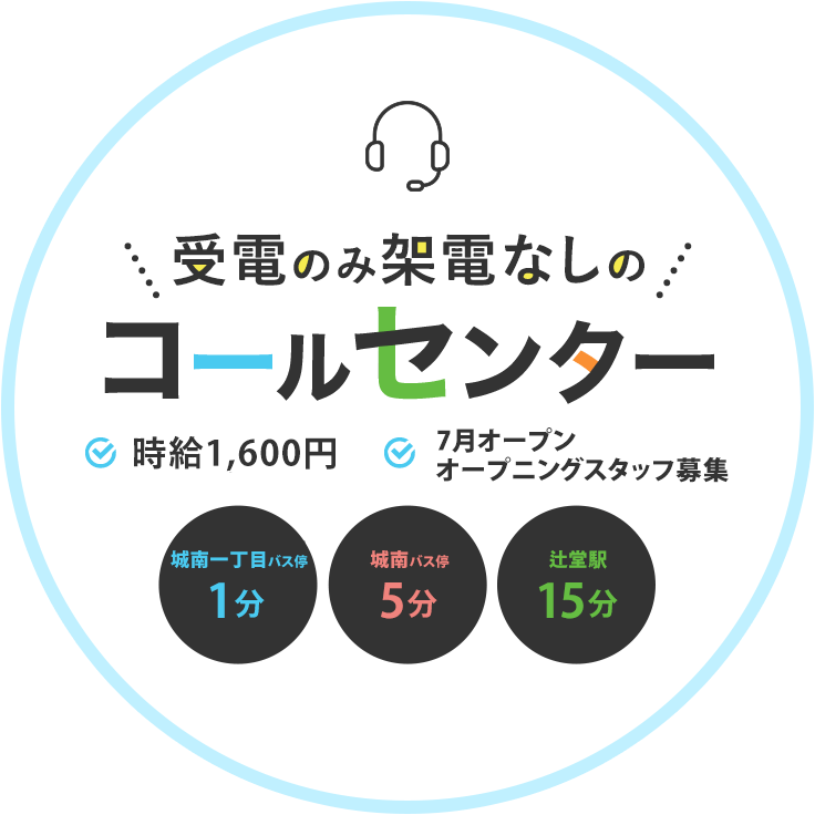 受電のみ架電なしのコールセンター アルバイト